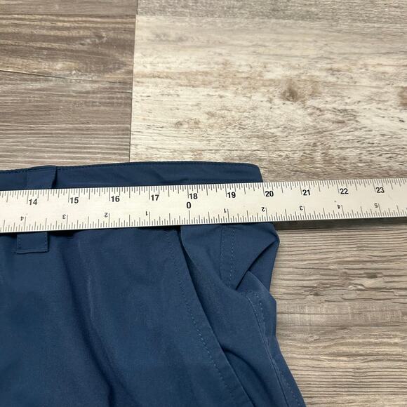 Orvis Blue Black Mens 40 Flat Front Minimalist Casual Performance Chino Shorts - Picture 7 of 12